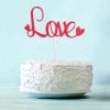 Топпер для торта красный Love