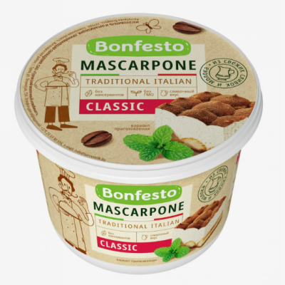 Сыр "Bonfesto" Маскарпоне 78% 500г