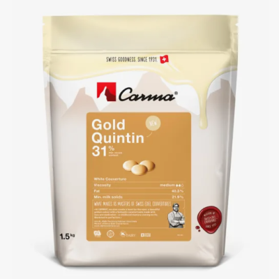 Шоколад белый с карамелью Gold Quintin, 31% "Carma", 300 г