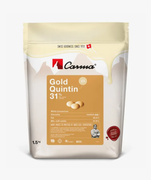 Шоколад белый с карамелью Gold Quintin, 31% "Carma", 300 г